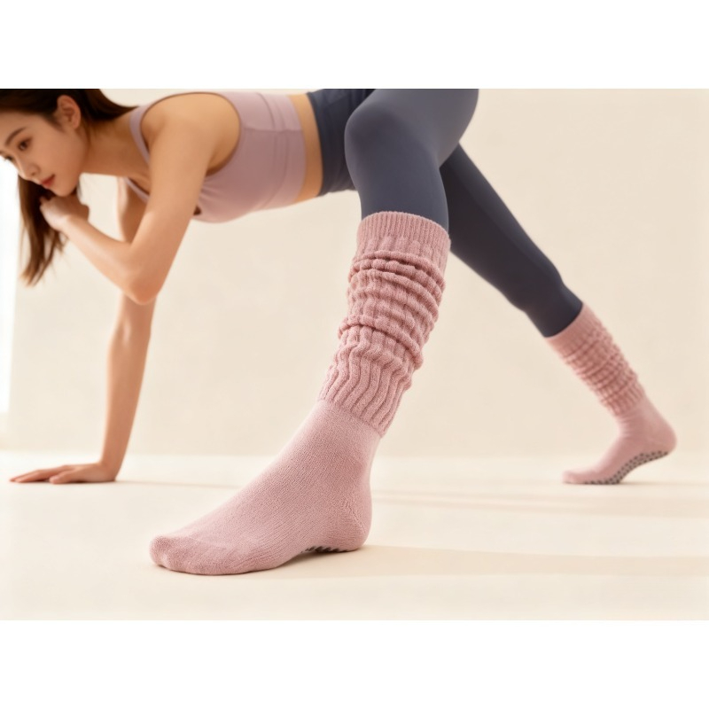 Yoga Fitness Youtube - النساء القطن عدم الانزلاق جوارب بيلاتيه