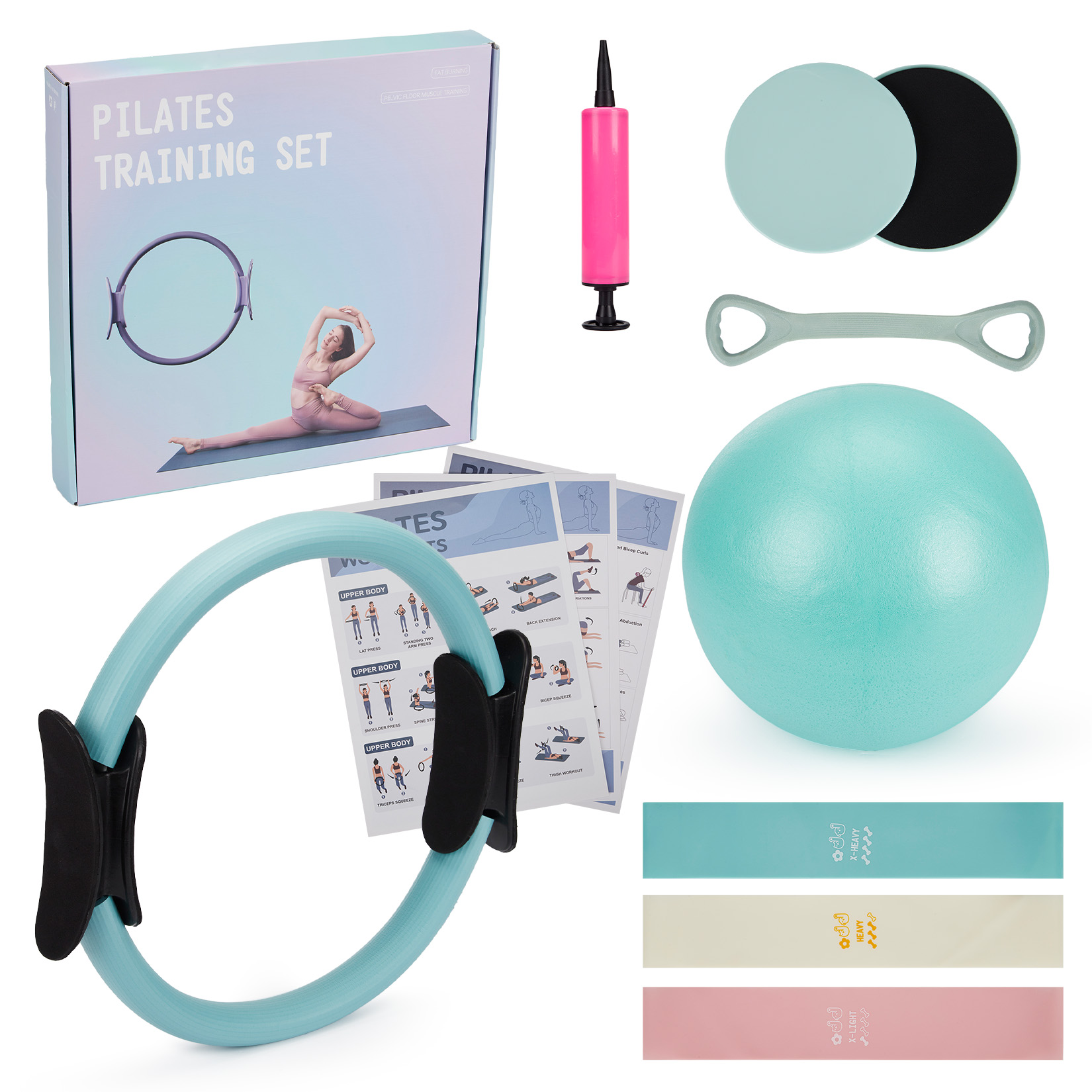 Yoga Fitness Ring - مجموعة تدريب البيلاتس، حلقة بيلاتس 6