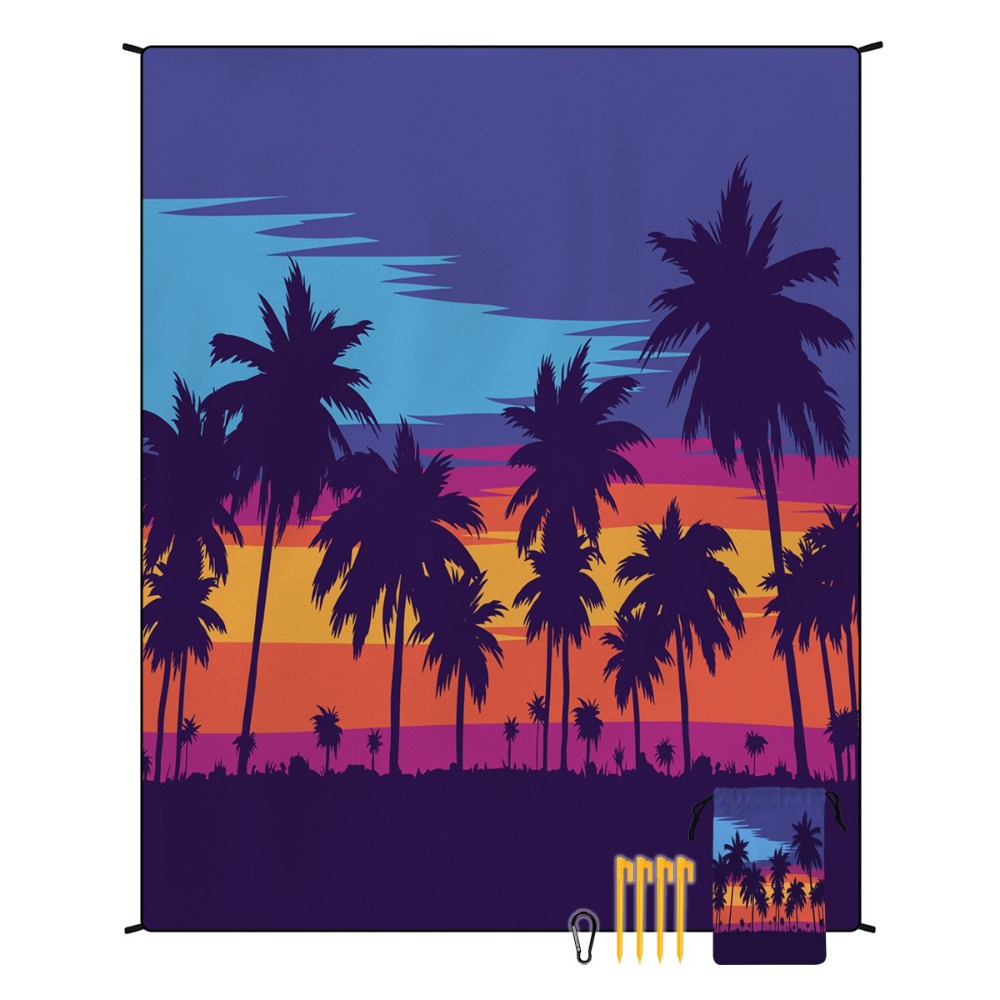 Yoga Fitness Mat - منشفة شاطئ بتصميم شجرة النخيل 71×86.6