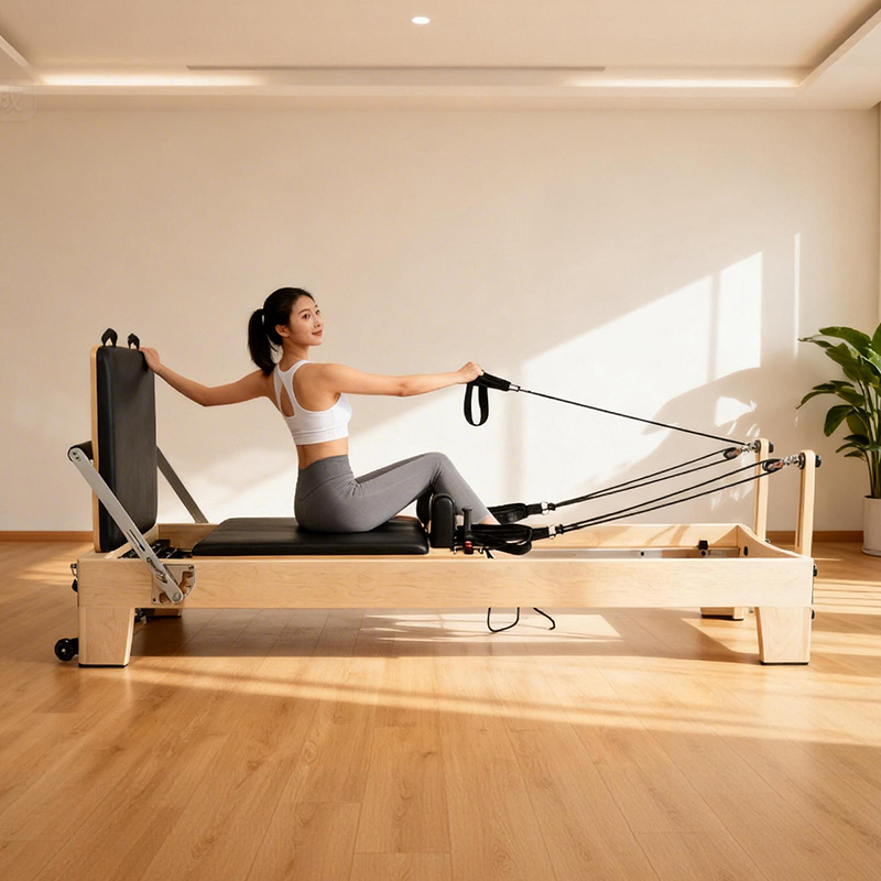جهاز بيلاتس ريفورمر محمول قابل - مراجعة Yoga Fitness Pilates Reformer وسعره