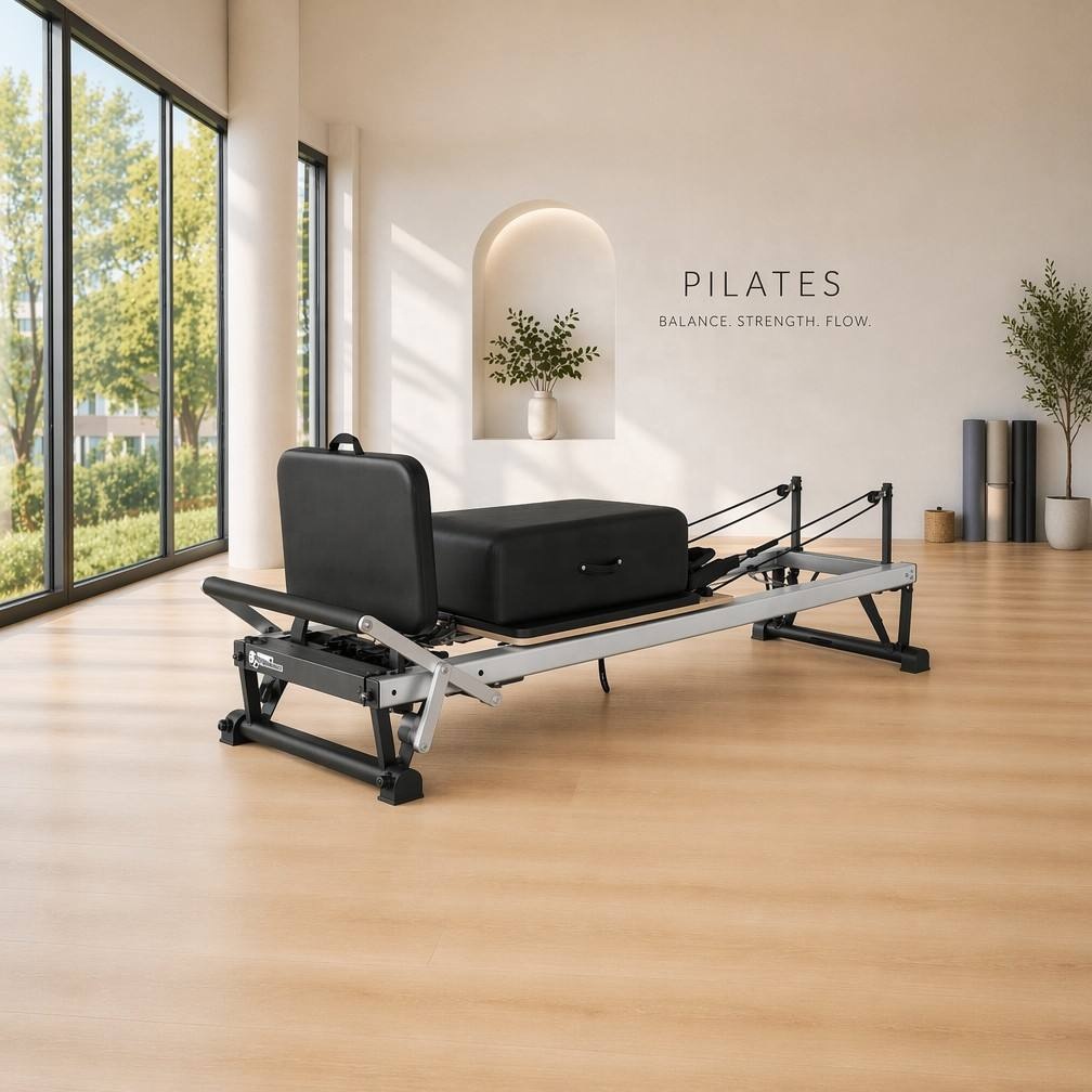سرير بيلاتس جديد التصميم للمنز - مراجعة Yoga Fitness Pilates Reformer وسعره