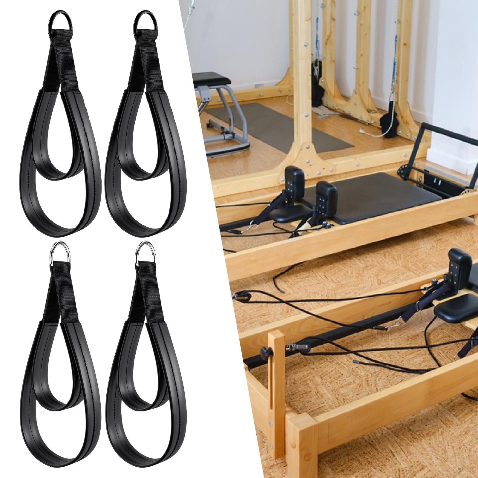 2x D خواتم حزام مقبض متعدد الو - مراجعة Yoga Fitness Pilates Reformer وسعره