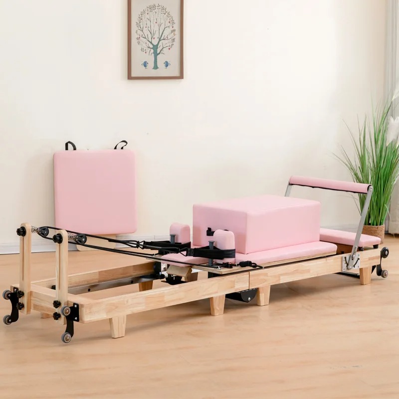 سرير بيلاتس متحرك للتدريب المن - مراجعة Yoga Fitness Pilates Reformer وسعره