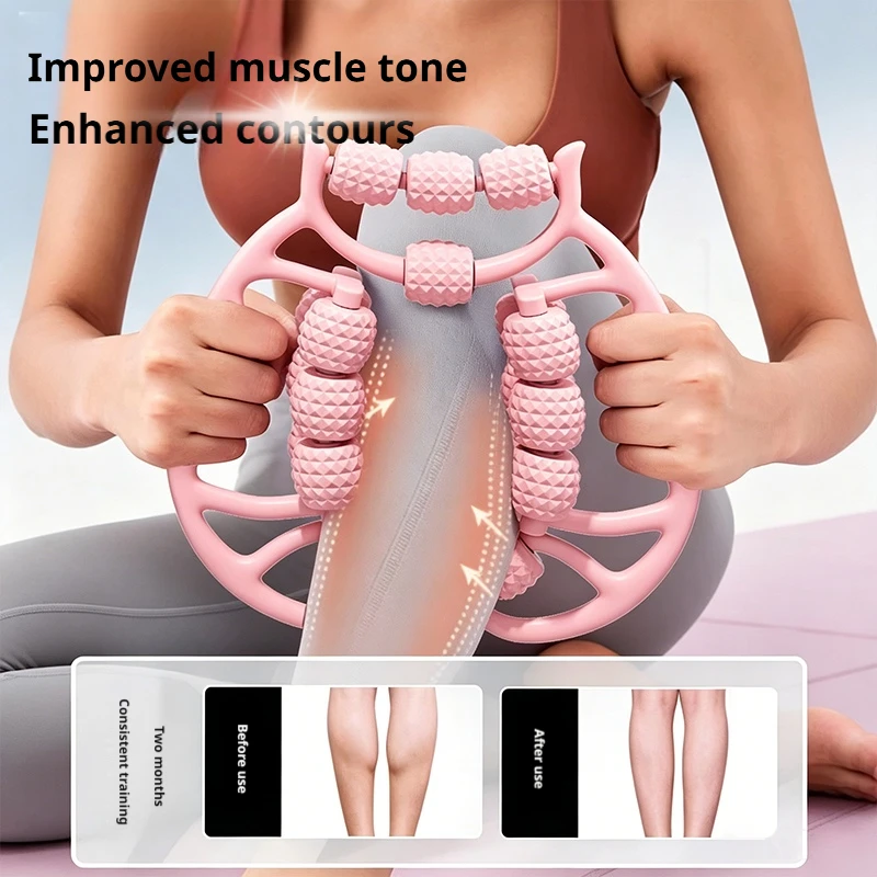 أداة تدليك الساق بـ 18 عجلة، ح - مراجعة Yoga Fitness Wheel وسعره