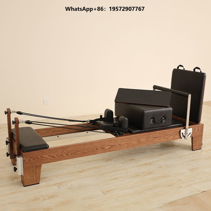 سرير بيلاتس خشبي مخصص عالي الج - مراجعة Yoga Fitness Pilates Reformer وسعره